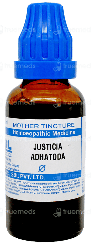 Sbl Justicia Adhatoda Q Mother Tincture 30Ml